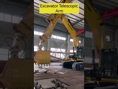 Telescopic boom máy đào kính thiên văn cánh tay dài 25m