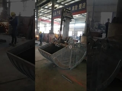 Máy xúc cánh tay dài với gầu