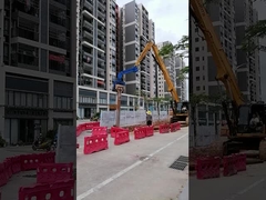 Phụ kiện đóng cọc cho máy xúc, Máy đóng cọc cho máy xúc Cat 336, Tay cần dài