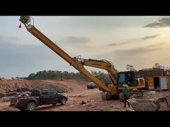 Cần vươn ống lồng cho máy xúc, Cần vươn ống lồng máy xúc Q355B, tầm với 8m-16m, độ sâu đào