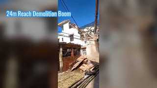 Máy xúc phá hủy cần cẩu tầm cao và cần cẩu dài 23-24m để bán nóng SK350