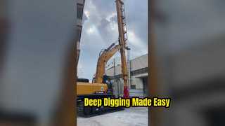 Máy xúc gáo kính thiên văn với gầu vỏ sò cho máy xúc Sany