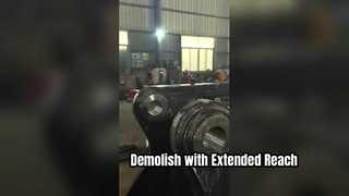 Cánh tay phá hủy máy xúc với cần cẩu phá hủy máy nghiền cho máy xúc