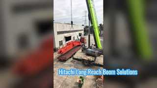 Cần cẩu tầm xa của máy xúc Hitachi: Nâng cao hiệu suất trong môi trường đầy thách thức