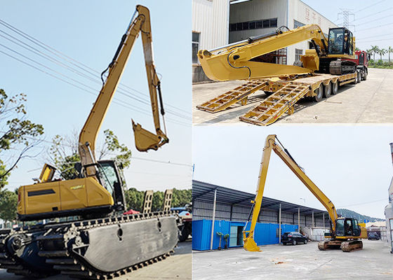 20 Tons Long Reach Excavator Extended Boom để đào cát đất bùn