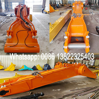 Công việc xây dựng Excavator Long Reach Arm 22m với xô để đào