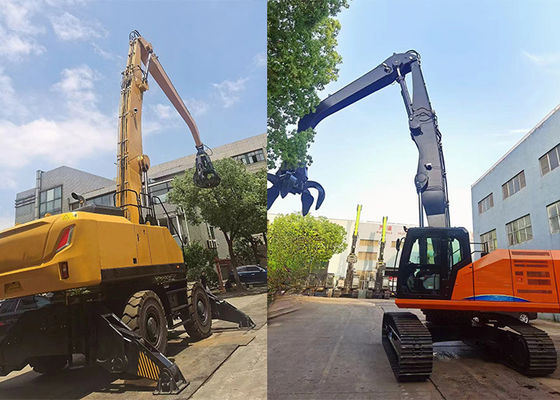 Grab Scrap Metal Material Handler Excavator Arm Q355B tùy chỉnh có sẵn