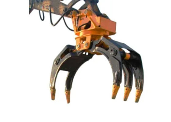 Máy đào đa chức năng Hydraulic Rock Grab Attachment Q355B Excavator Log Grapple