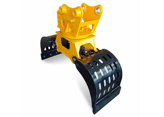 Máy đào đa chức năng Hydraulic Rock Grab Attachment Q355B Excavator Log Grapple