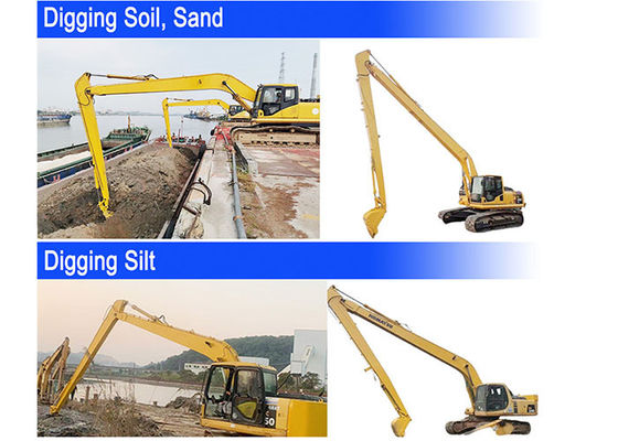 0.4 Cbm Excavator Long Reach Boom Với Shaogang Q355B Bucket Cylinder