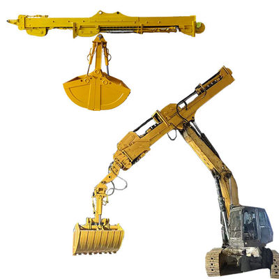 3 phần Excavator Telescopic Boom Dipper Arm với 0.4cbm đến 2.5cbm Bucket