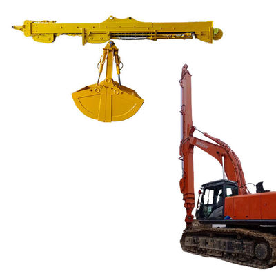 3 phần Excavator Telescopic Boom Dipper Arm với 0.4cbm đến 2.5cbm Bucket