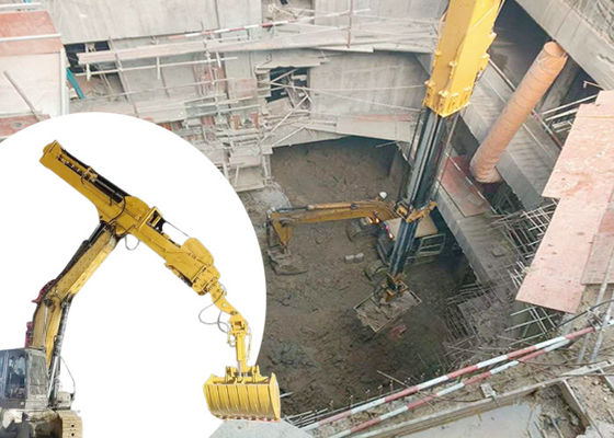 Ba phần Digger cánh tay kính thiên văn BS900E hàn cánh tay đâm trên máy đào