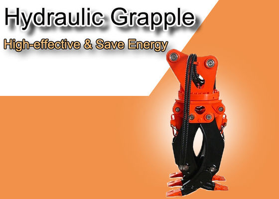 xoay Hydraulic Grapple cho 4-55tons Excavator Grabbing Log Rock Materials