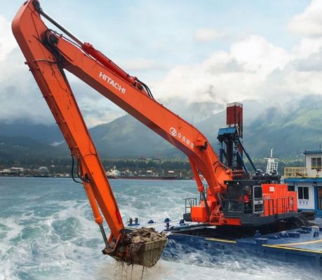 22m Excavator Long Reach Boom Dọn dẹp dầm sông Dredging Excavator Long Arm