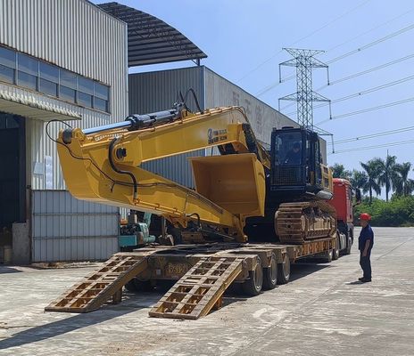 Máy đào Long Reach Attachment Boom Arm 18m 16m Màu vàng hiệu quả cao