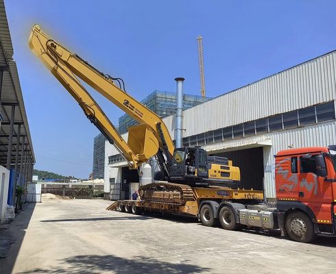 Máy đào Long Reach Attachment Boom Arm 18m 16m Màu vàng hiệu quả cao