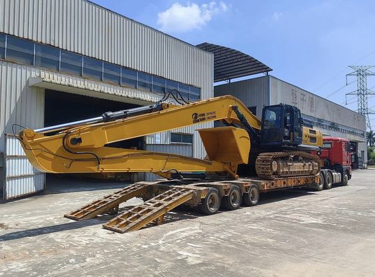 Máy đào Long Reach Attachment Boom Arm 18m 16m Màu vàng hiệu quả cao