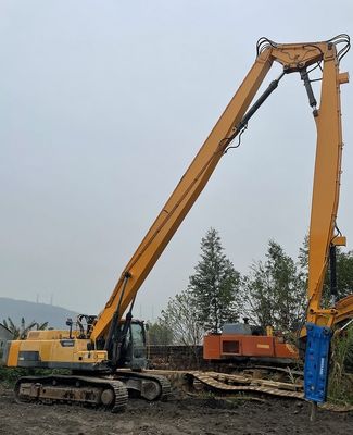 Máy đào màu tùy chỉnh phá hủy cánh tay dài với máy cắt râu thủy lực