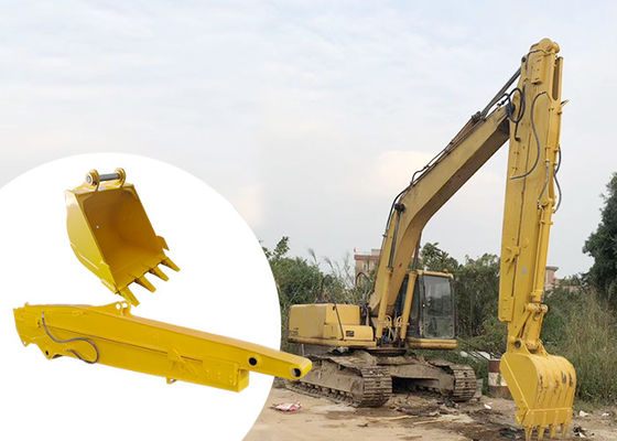 12M Telescopic Excavator Sliding Boom Arm With Bucket Để đào hố nền tảng