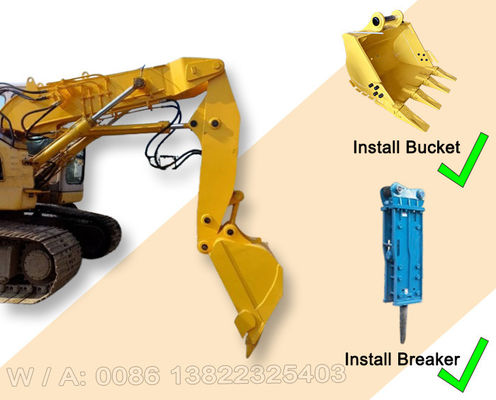 Bảng dày hơn Excavator cánh tay ngắn với xô / Breaker đào đường hầm