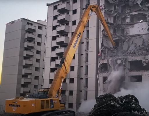 6-8Ton Long Reach Demolition Excavator Boom cho việc phá hủy tòa nhà