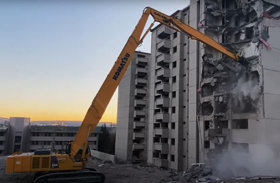 6-8Ton Long Reach Demolition Excavator Boom cho việc phá hủy tòa nhà