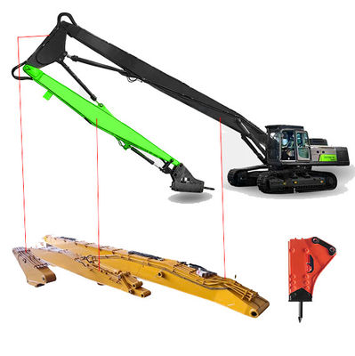 Máy khai quật tháo nhào Long Reach