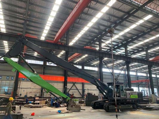 Máy khai quật tháo nhào Long Reach