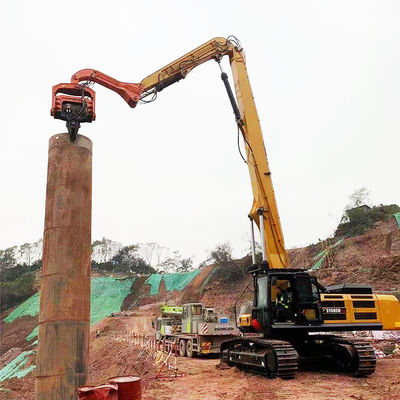 Long Reach Excavator Pile Driving Arm Hydraulic Piling Attachment cho xây dựng