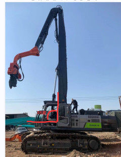 Ưu tiên thủy lực Excavator đống lái cánh tay, Long Reach Foundation khoan Boom