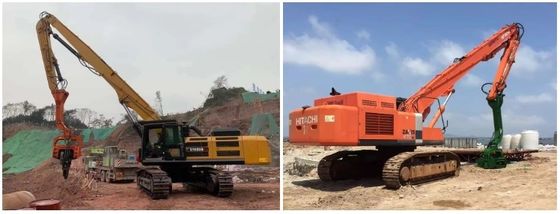 Ưu tiên thủy lực Excavator đống lái cánh tay, Long Reach Foundation khoan Boom
