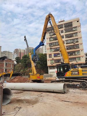 20-85ton Excavator Long Reach Hydraulic Piling Arm cho khoan nền tảng sâu