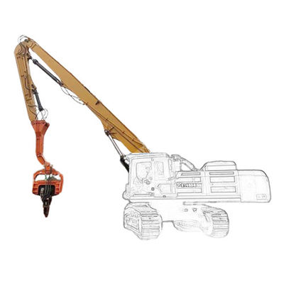 Tùy chỉnh màu sắc Excavator đống lái boom cánh tay với Hammer Auger gắn