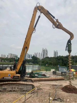 Tùy chỉnh màu sắc Excavator đống lái boom cánh tay với Hammer Auger gắn