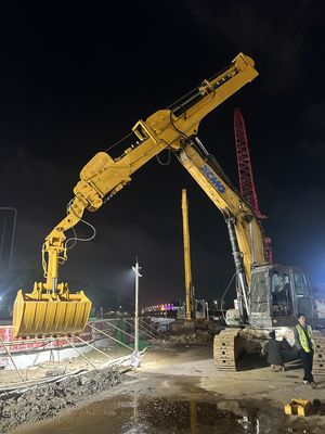 Thiết bị đính kèm thợ đào tùy chỉnh cánh tay thép mở rộng thiết kế nhẹ