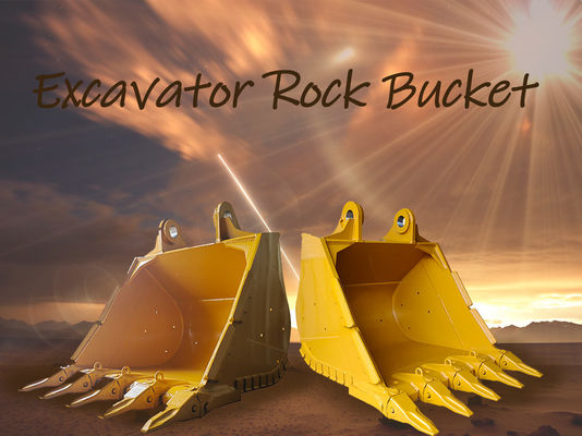 Chọn tùy chỉnh sức mạnh cao Rock Bucket đính kèm máy đào Rock Loading Bucket
