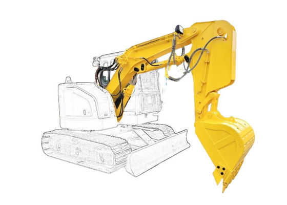 Shaogang Q355B thợ đào rút ngắn cánh tay Boom với xô lớn hơn và xi lanh xô