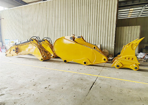 Công việc khai thác mỏ xây dựng thợ đào cánh tay đá cánh tay nổ đá cánh tay với Ripper để phá vỡ đá