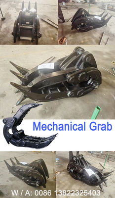 1 tấn - 65 tấn máy đào Máy cầm cơ khí để nắm lấy gỗ đá