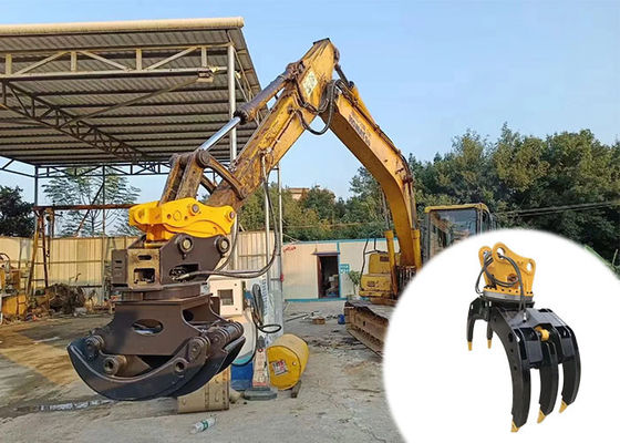 Máy đào 10 tấn-35 tấn Máy cầm thủy lực để nắm lấy gỗ đá