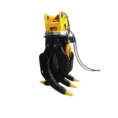 Gắp thủy lực xoay 360 độ màu cam, ít bảo trì và dễ vận hành