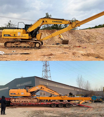 Long Reach Telescopic Arm Two Section Hydraulic Telescopic Boom cho máy đào 6-36 tấn