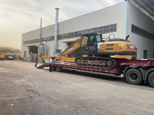 Hai giai đoạn thủy lực Telescopic Arm Excavator Long Reach Telescopic Boom cho CAT Komatsu