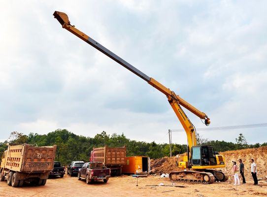 25m Long Reach Boom Excavator hai phần cánh tay kính thiên văn để bán