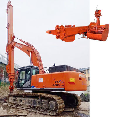 Bàn tay kính thiên văn với xô vỏ cho máy đào 50 tấn 32m vàng đỏ