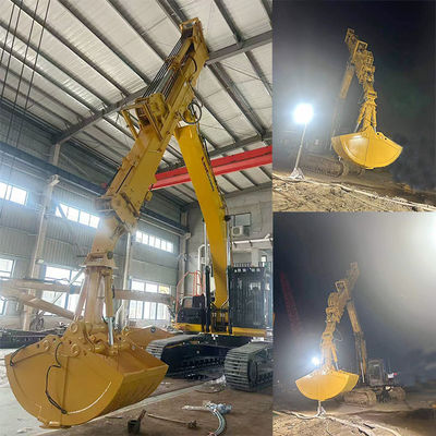 Máy đào cánh tay kính thiên văn với nắm và tầm xa sử dụng vật liệu tốt hơn