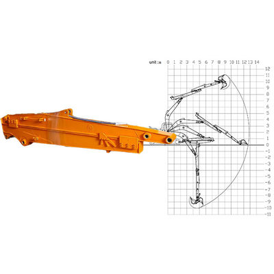 Shaogang Q355B Excavator Telescopic Arm Với Thùng tiêu chuẩn hiệu suất hàn tốt hơn Telescopic