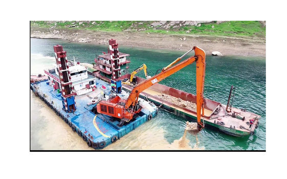 Máy đào bể dài cho công việc tháo dốc sử dụng vật liệu Q355B