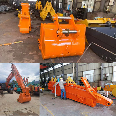 Mèo Hitachi Komatsu Sany Ứng dụng Telescopic Excavator với Q355B Bucket và hàn tốt hơn